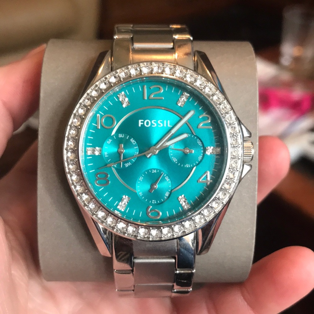 Women’s Multifunction Stainless Steel Fossil Watch